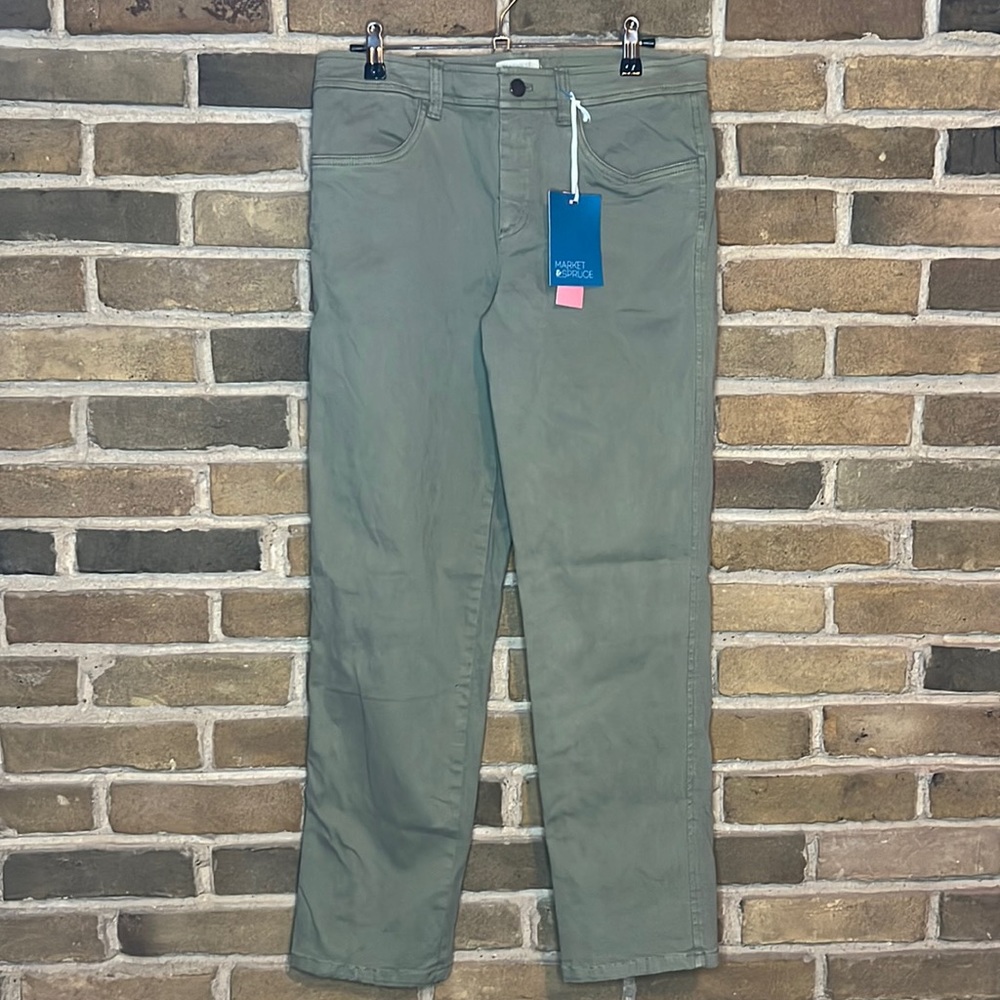 Market & Spruce Olive Pants size: 8P NWT